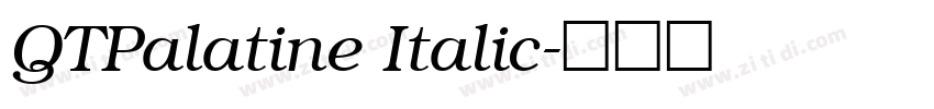 QTPalatine Italic字体转换